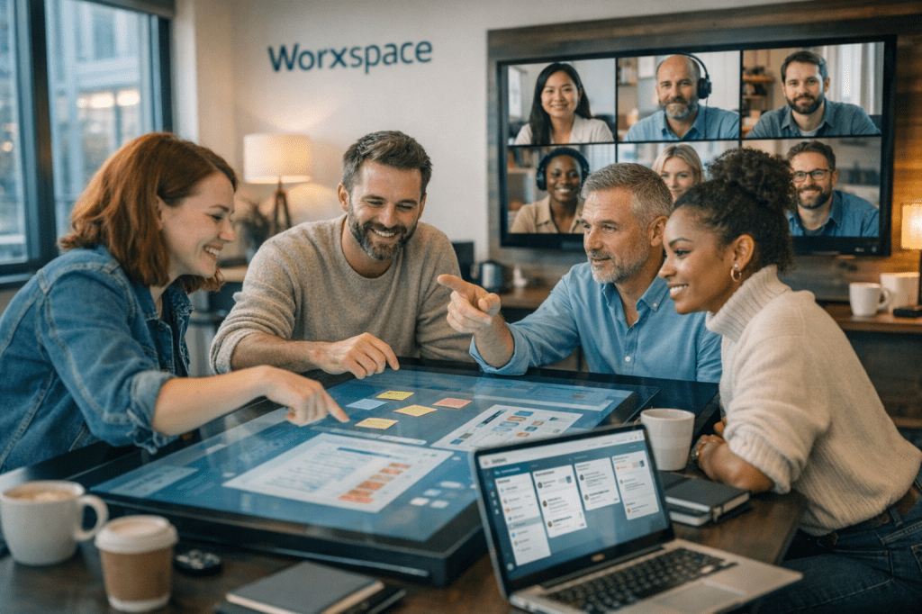 Hoe helpt Worxspace je om hybride teams efficiënter samen te laten&nbsp;werken?