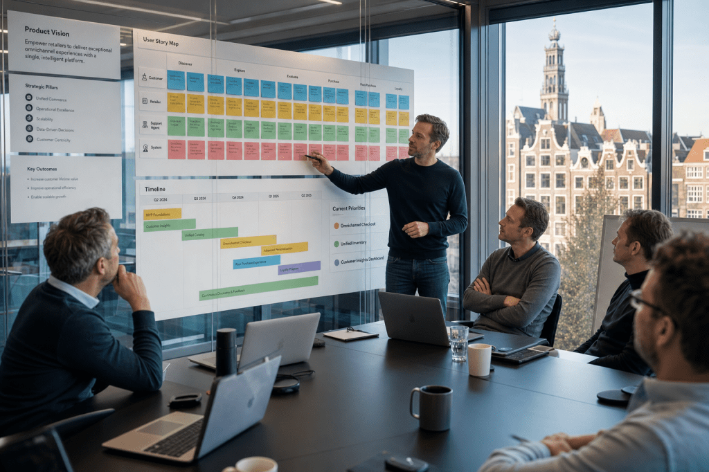 Hoe zorgt een interim product specialist voor snelle alignment tussen stakeholders en ontwikkelteam zonder dat de productvisie&nbsp;verwatert?